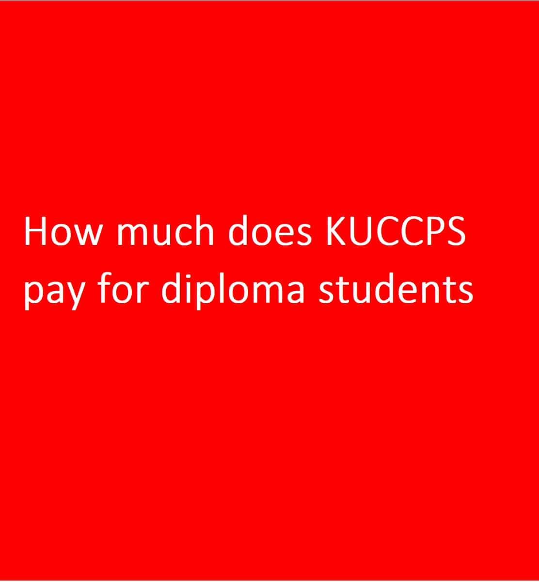 How much does KUCCPS pay for diploma students