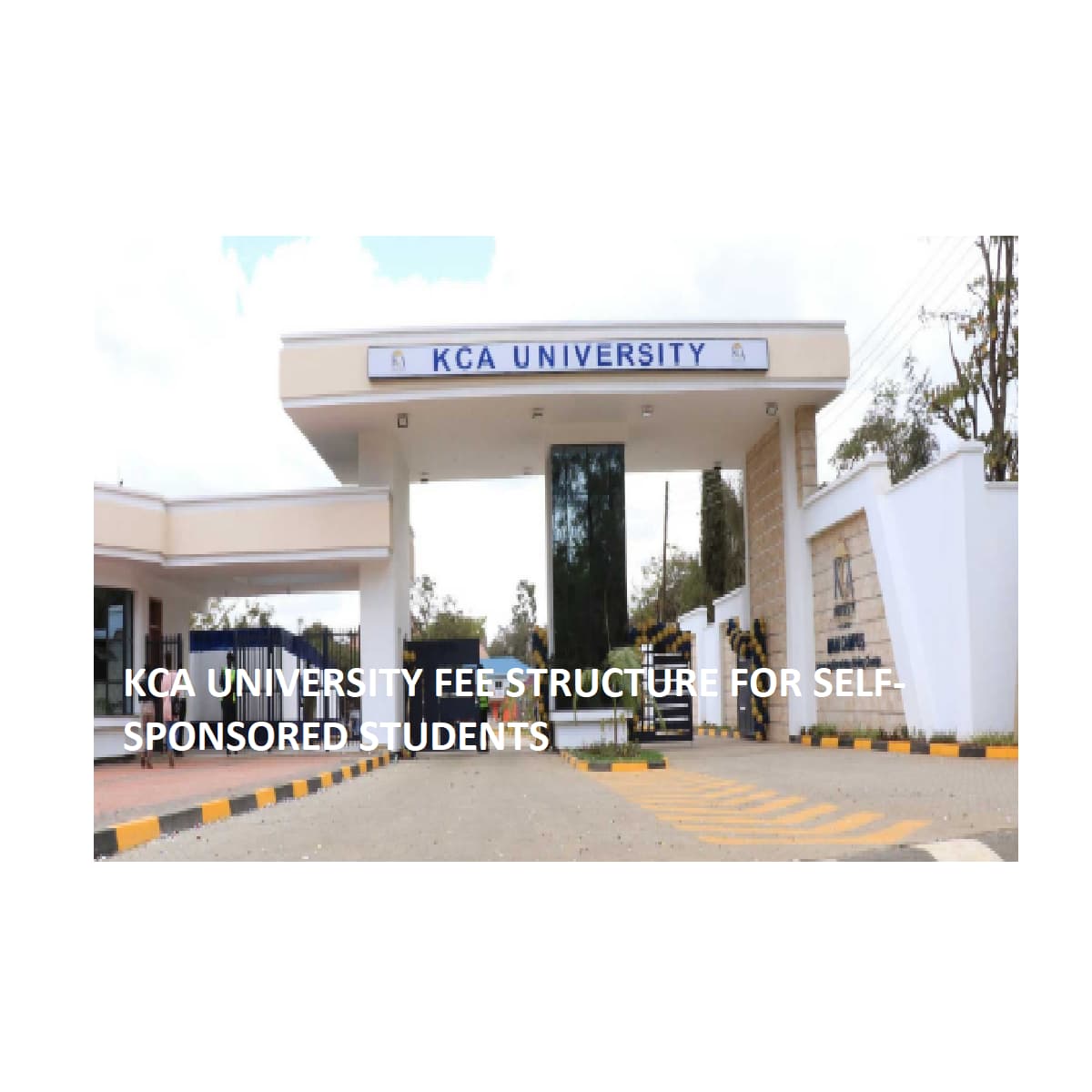 KCA University Fee Structure for Self-sponsored Students
