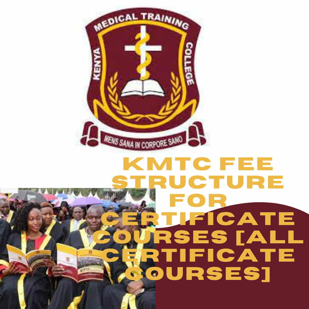 KMTC fee structure for certificate courses