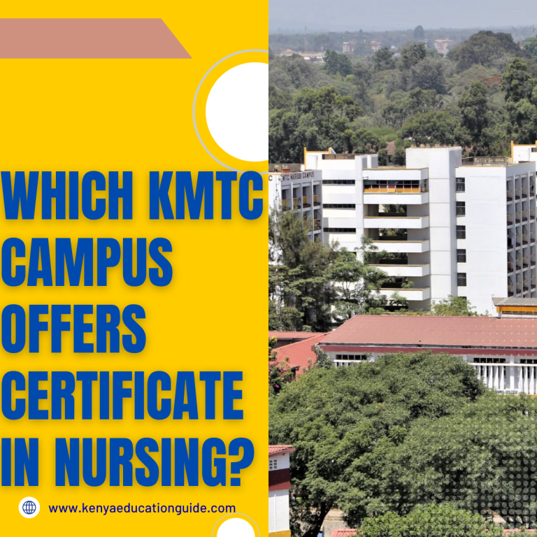 Which Kmtc Offer Certificate In Nursing