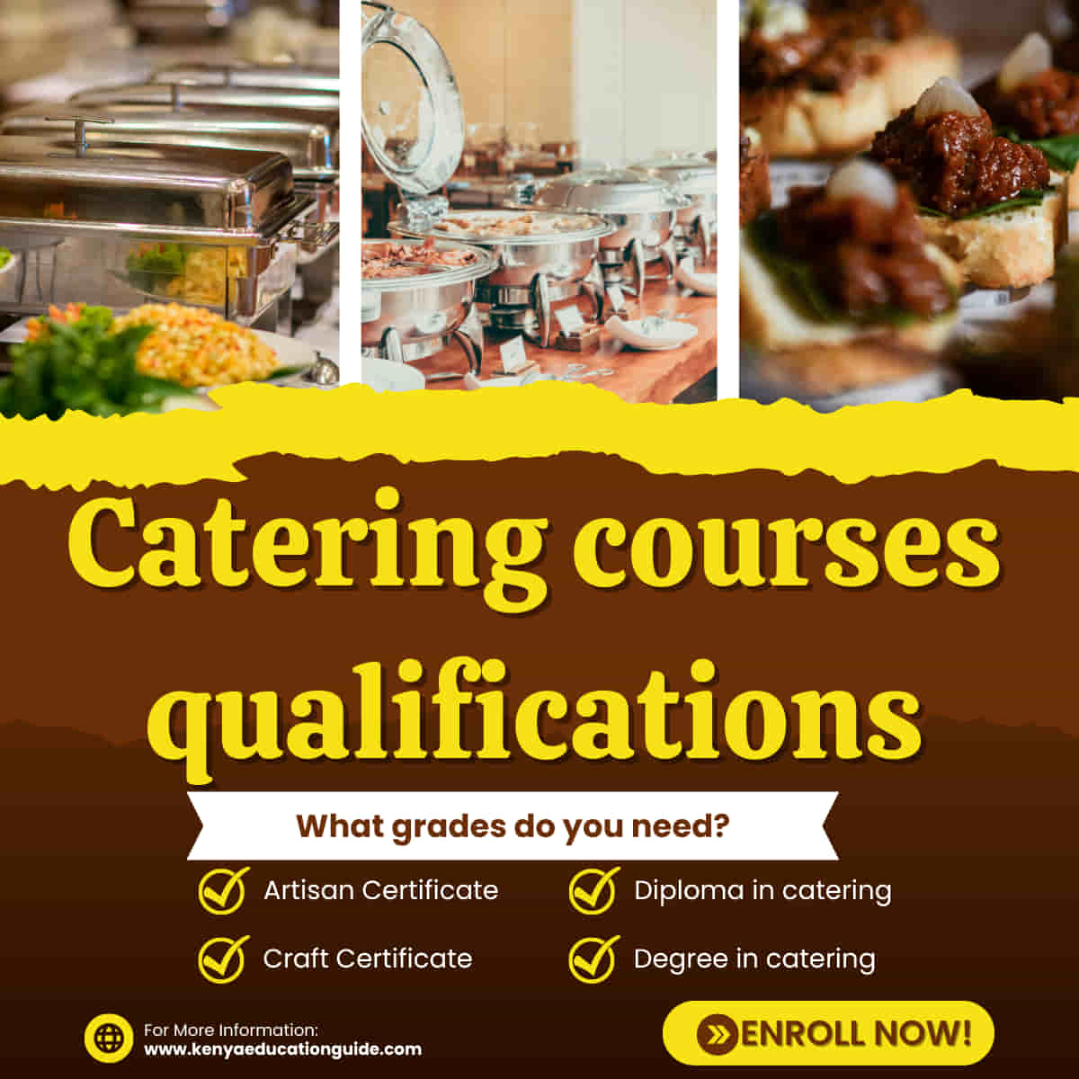 Catering courses qualifications