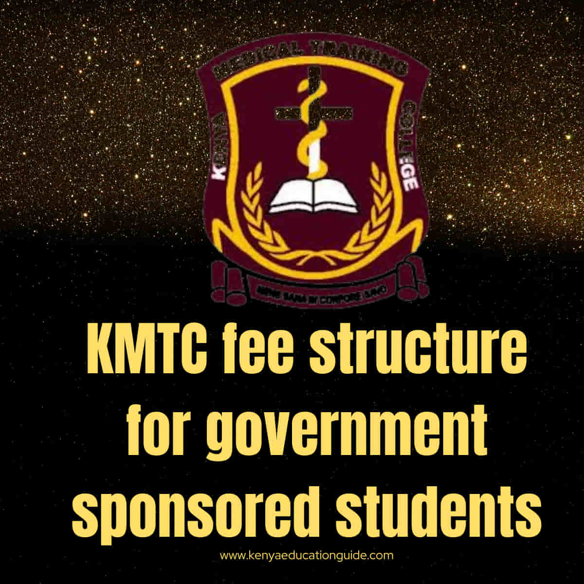 KMTC fee structure for government sponsored students