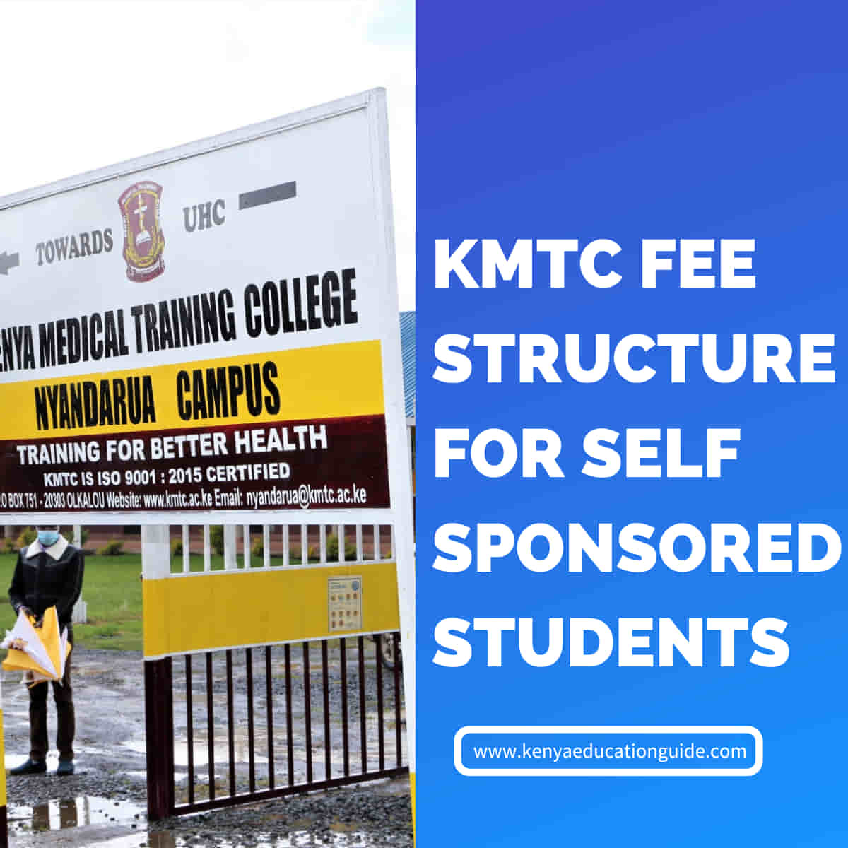 KMTC fee structure for self sponsored students