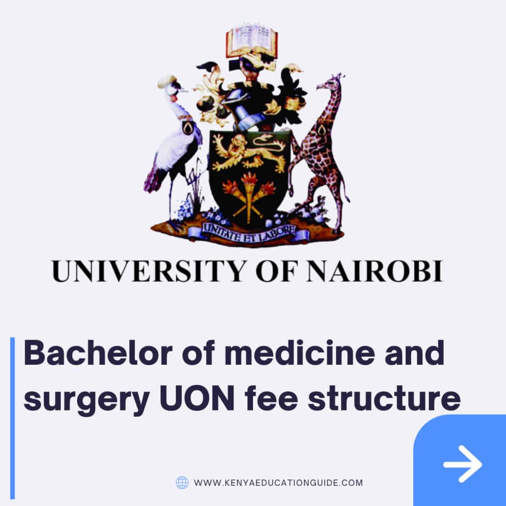 Bachelor of medicine and surgery UON fee structure 2024 Kenya