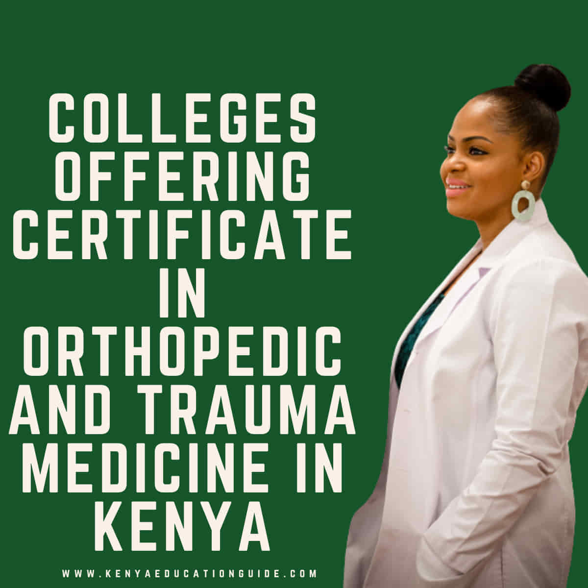 Colleges offering certificate in orthopedic and trauma medicine