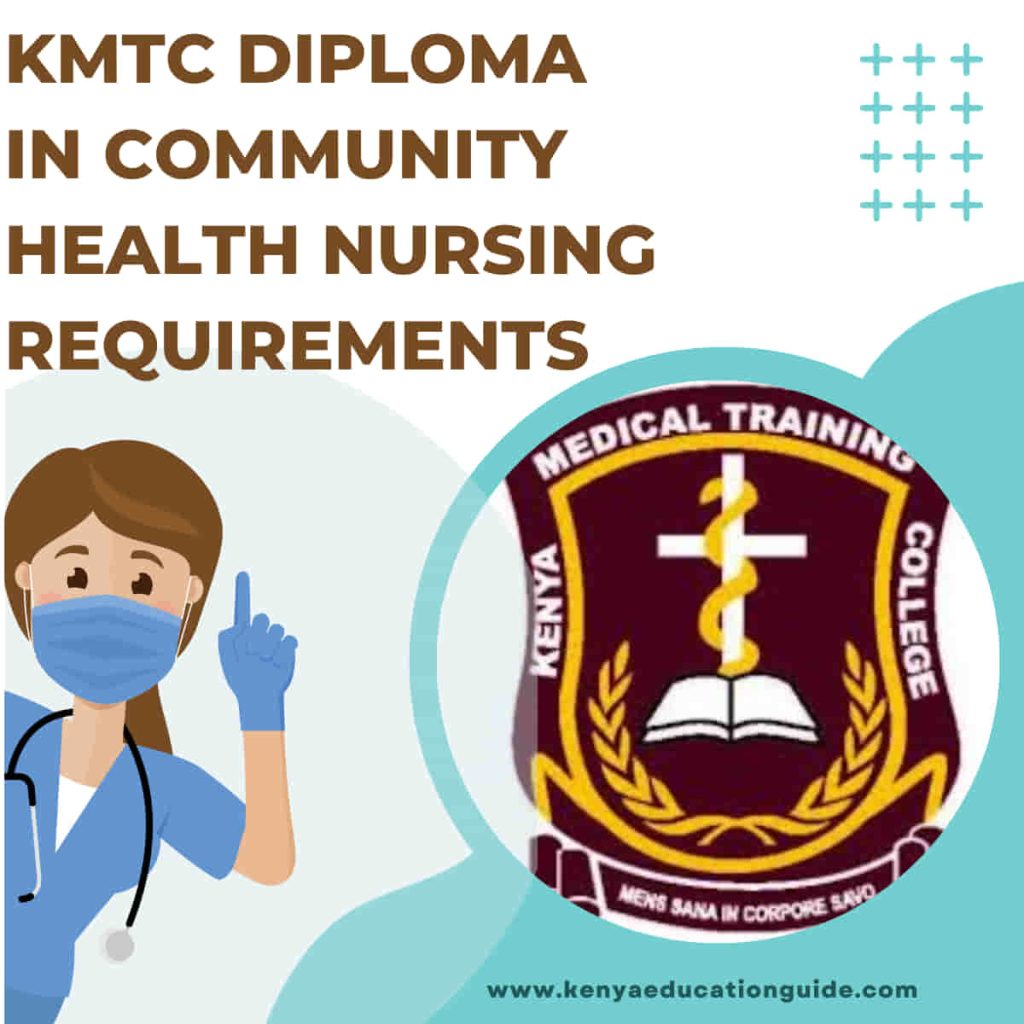 KMTC diploma in community health nursing requirements in 2024 [Full