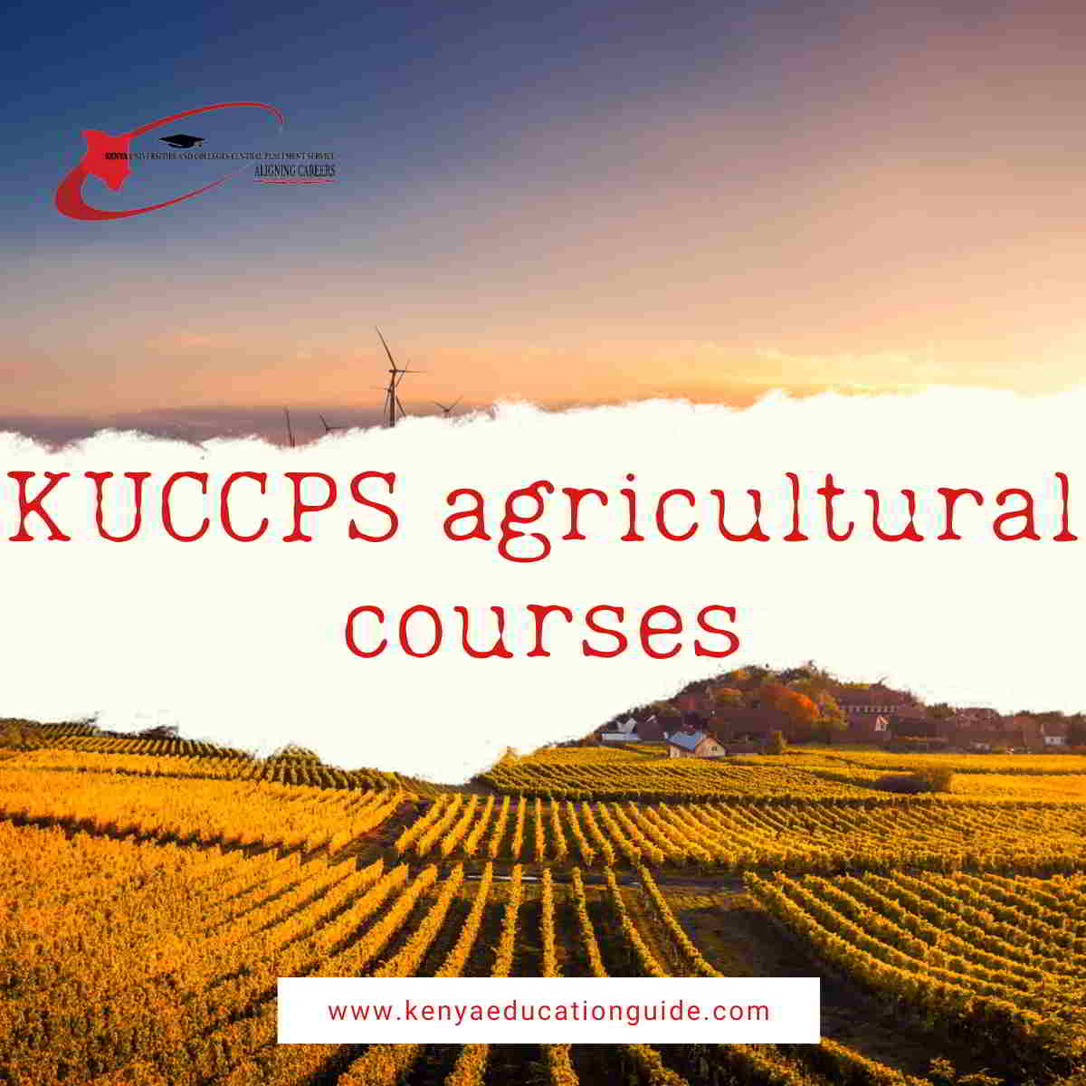 KUCCPS agricultural courses