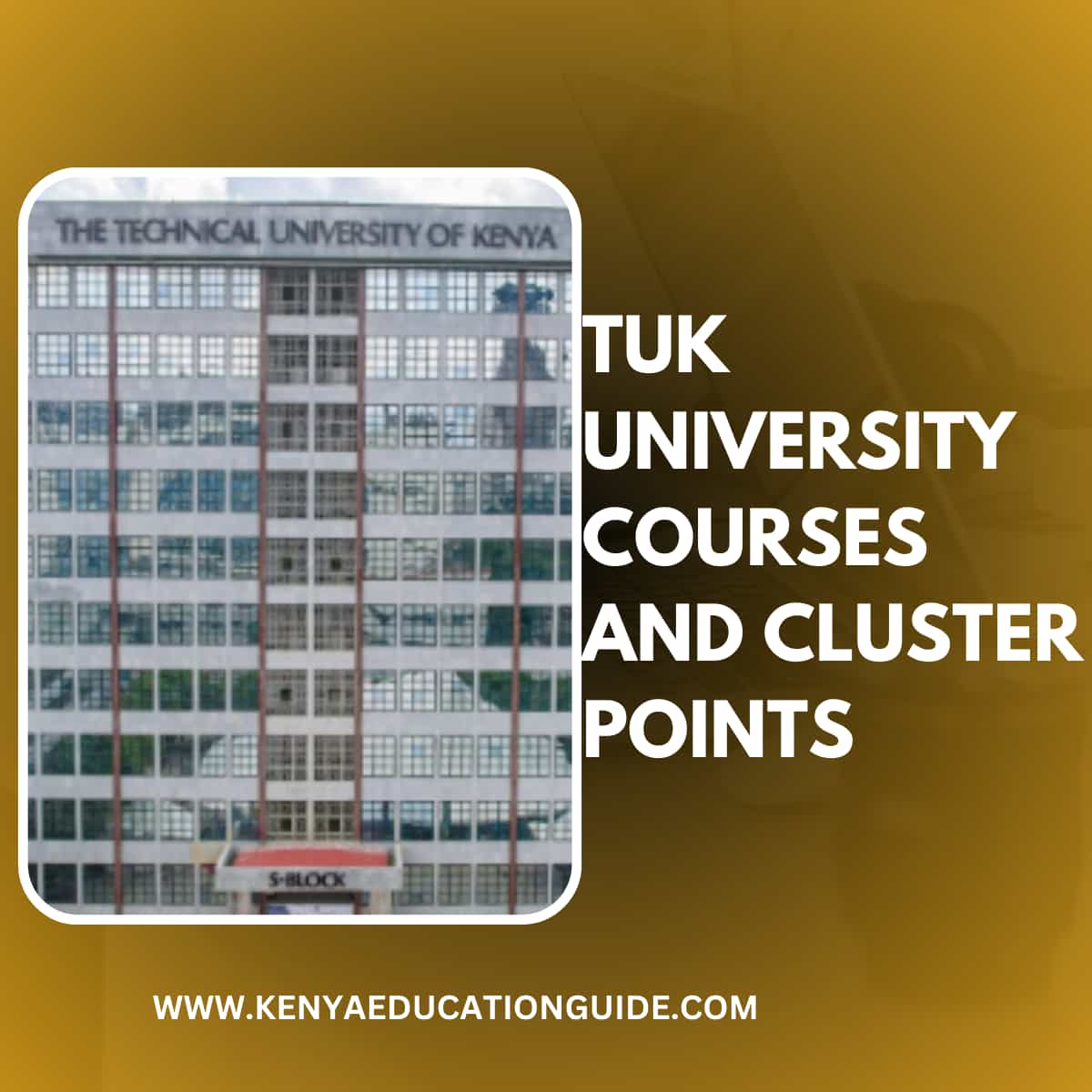 TUK University Courses and Cluster Points
