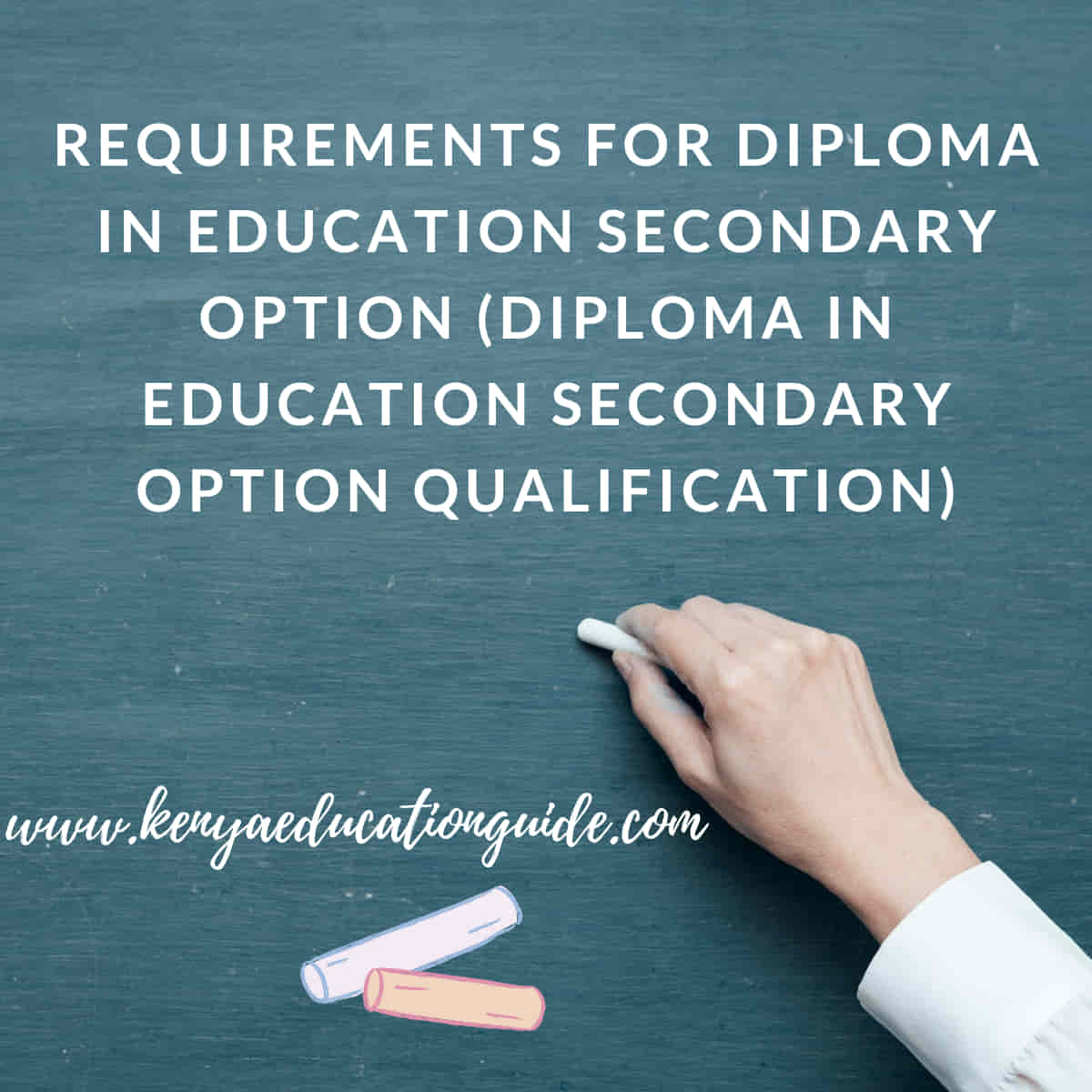 Requirements for diploma in education secondary option (diploma in education secondary option qualification)