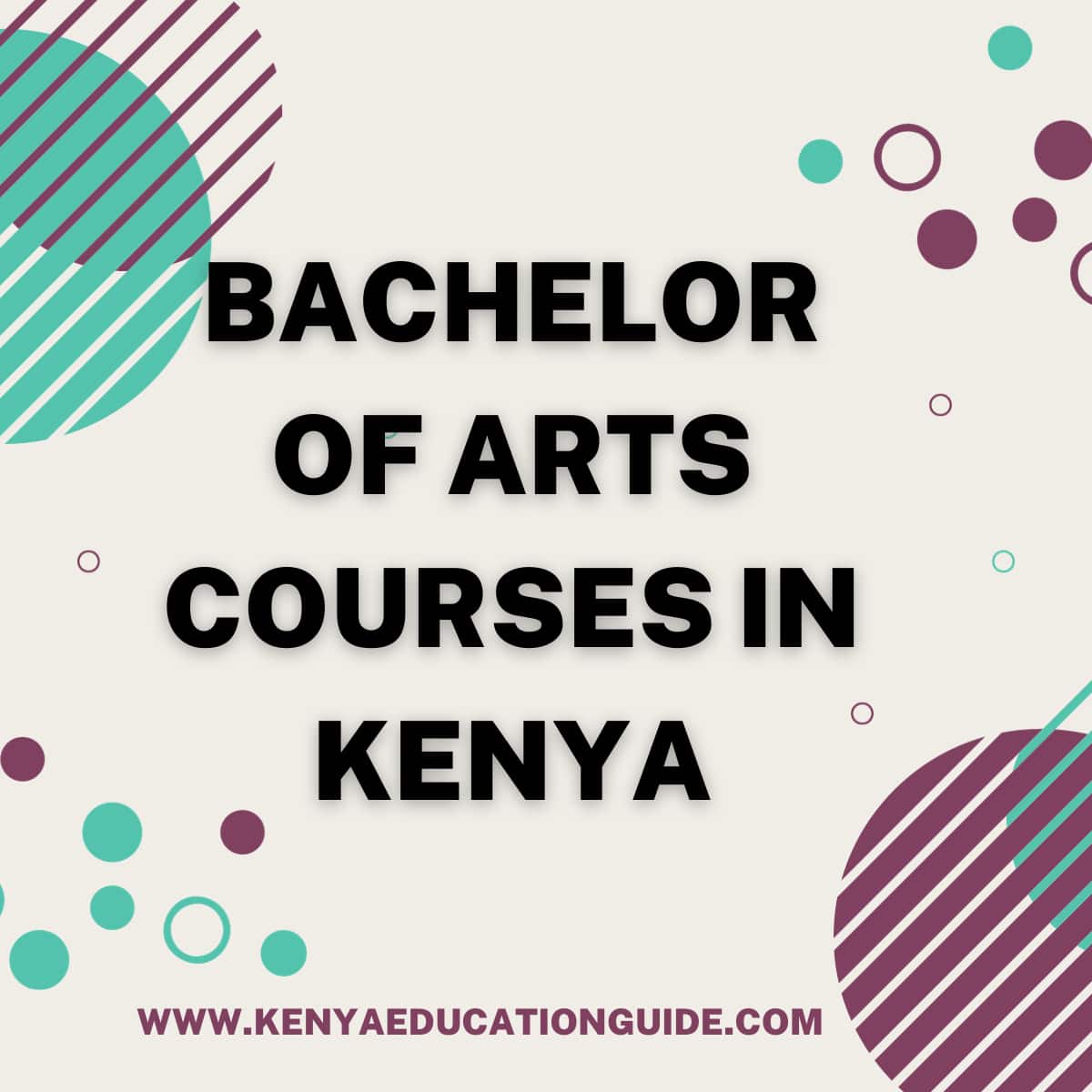 Bachelor of Arts Courses in Kenya