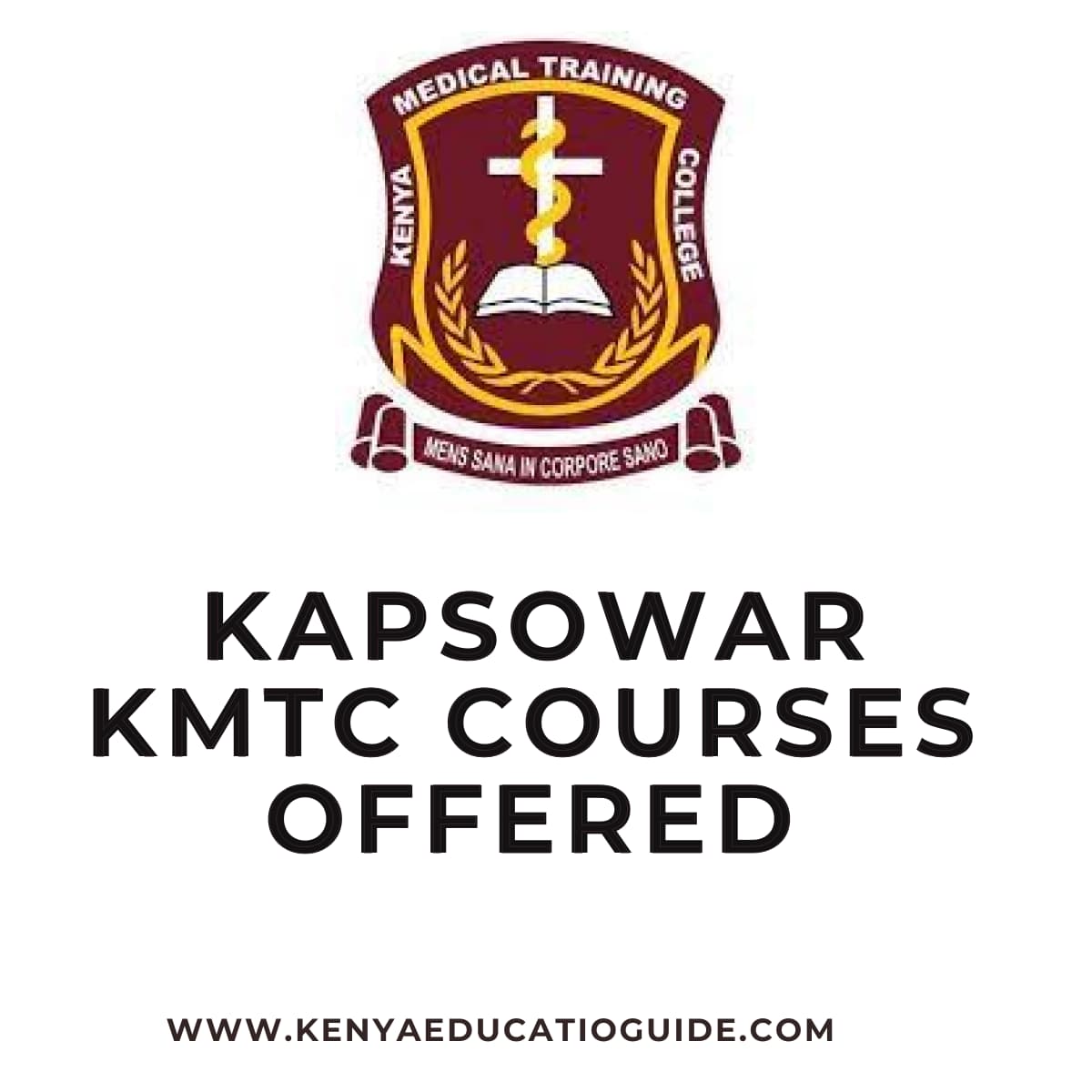 Kapsowar KMTC Courses Offered